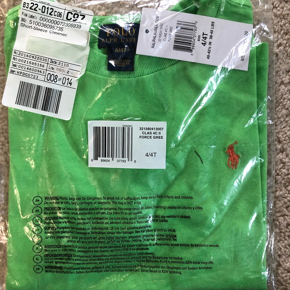 NWT boys 4T Ralph Lauren shirt